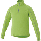 Taza Knit Quarter Zip with Thumb Holes for Men Transfer - Apple Heather - Flat
