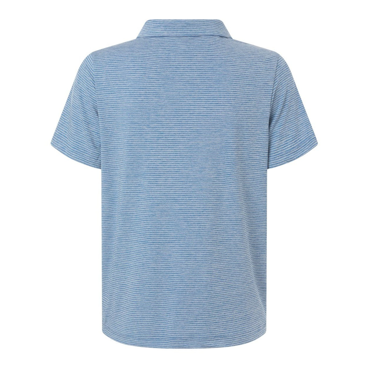 Team 365 Women's Relay Heathered Stripe Polo Embroidery - Sport Royal Heather/ White - Back