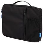 Tech Organizer Case with Grab Handle, Recycled Transfer - Black - Left Angle