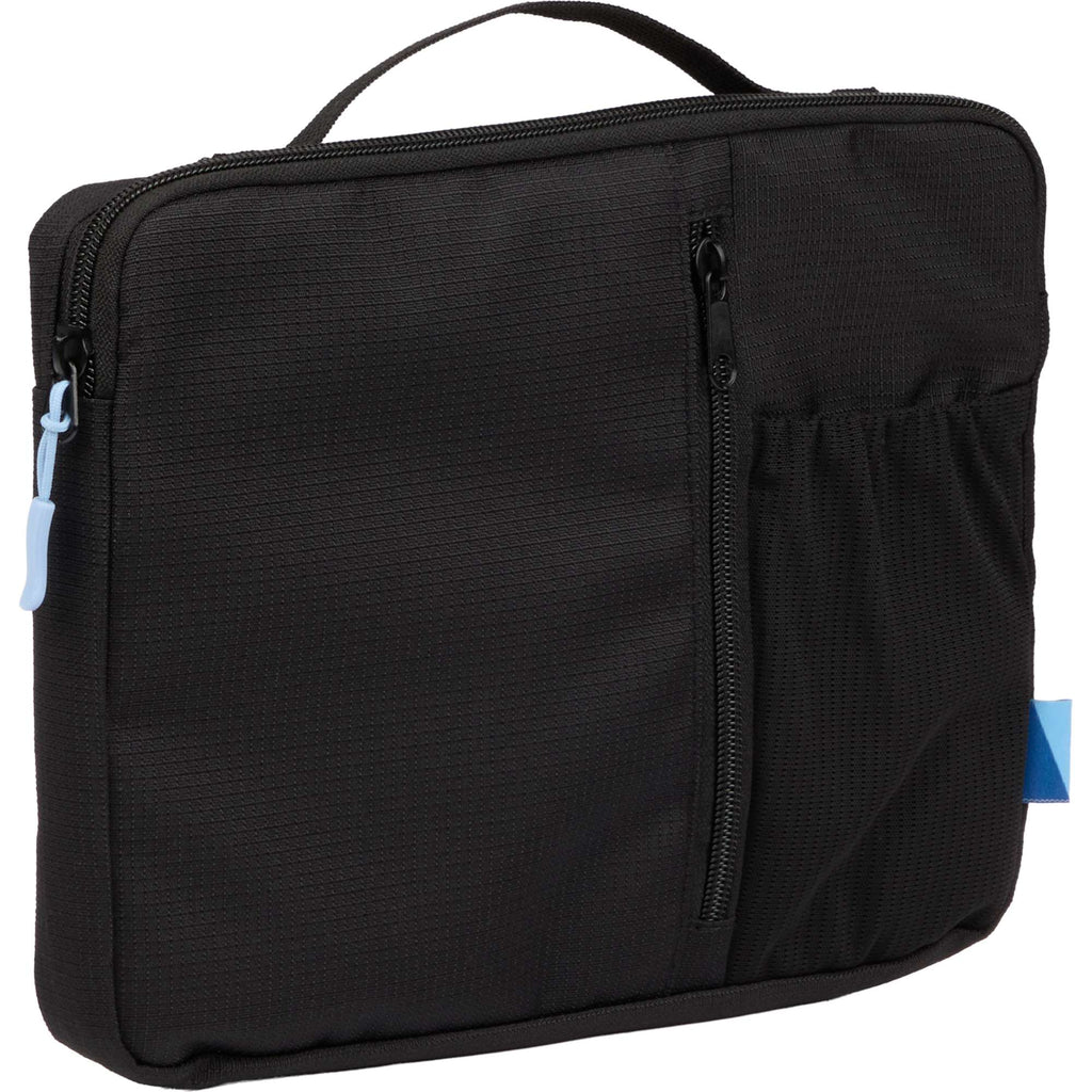Tech Organizer Case with Grab Handle, Recycled Transfer - Black - Right Angle