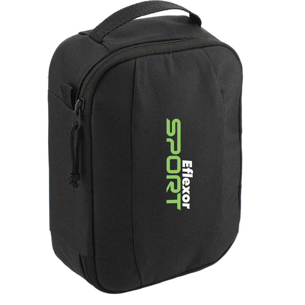 Tech Organizer with Cable Loops in Recycled PET - Black - Right Angle