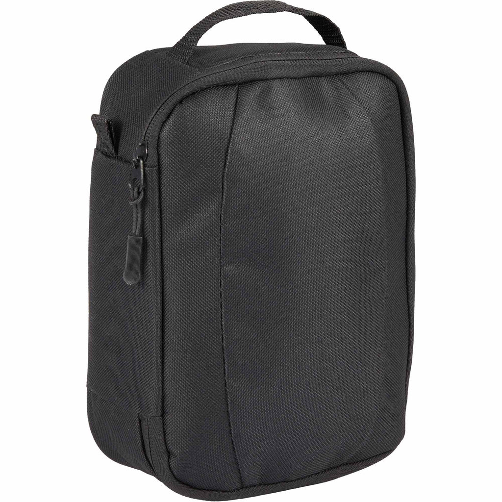 Tech Organizer with Cable Loops in Recycled PET Full Color - Black - Right Angle 3