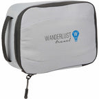 Tech Organizer with Cable Loops in Recycled PET Full Color - Gray - Right Angle