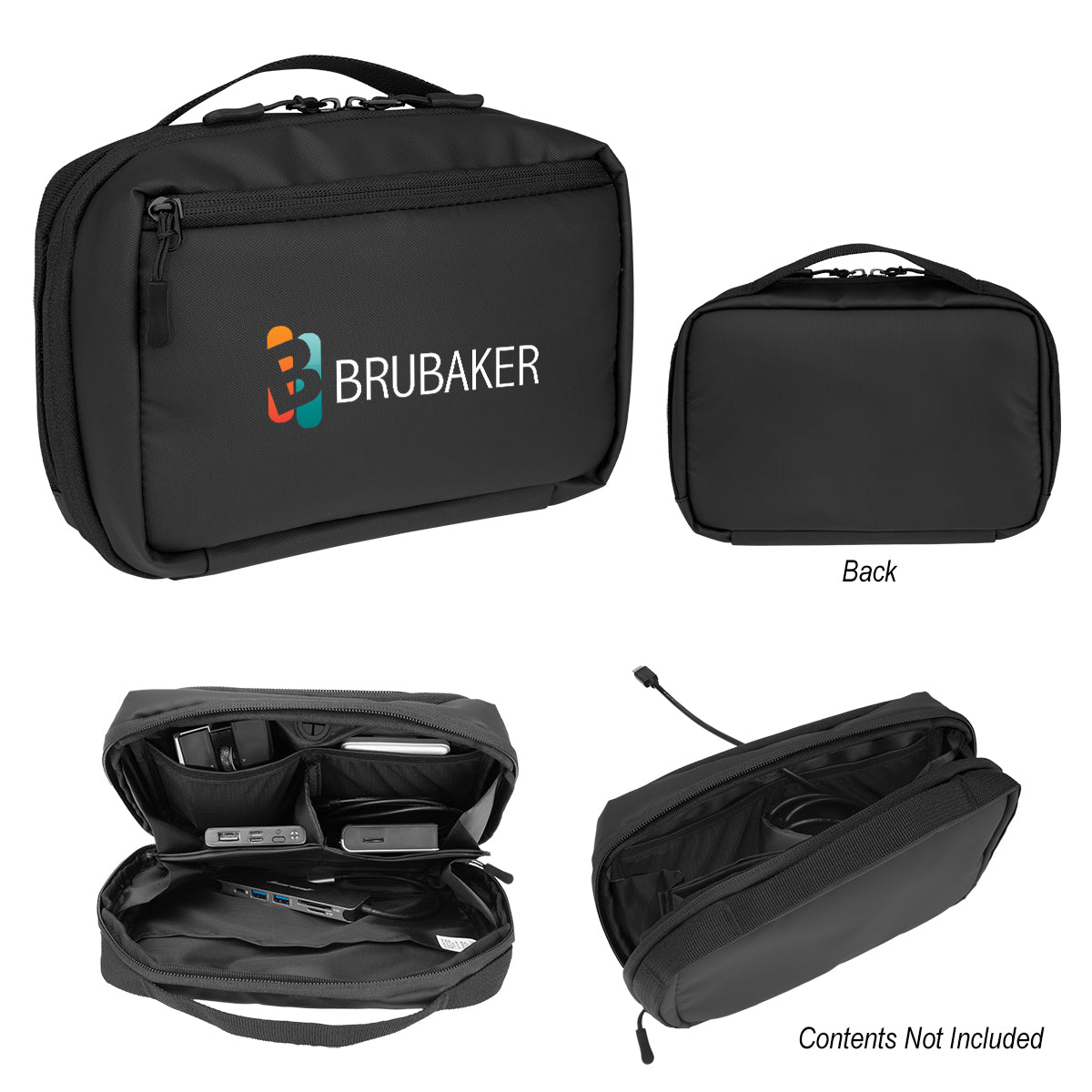 Tech Pouch with Easy Cord Access, Recycled PET
