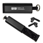 Tech Support Wireless Earbuds and Phone Stand - Black - Silk Screen