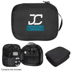 Tech Travel Pouch in Recycled PET - Black - Colorbrite