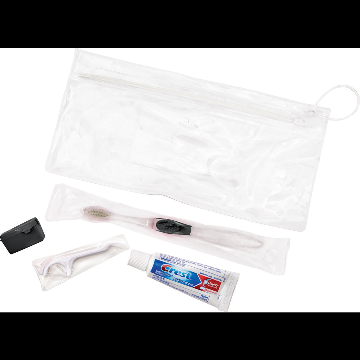 Teen Dental Care Kit with Crest Toothpaste, 5 Pieces - Black - Left Angle 2