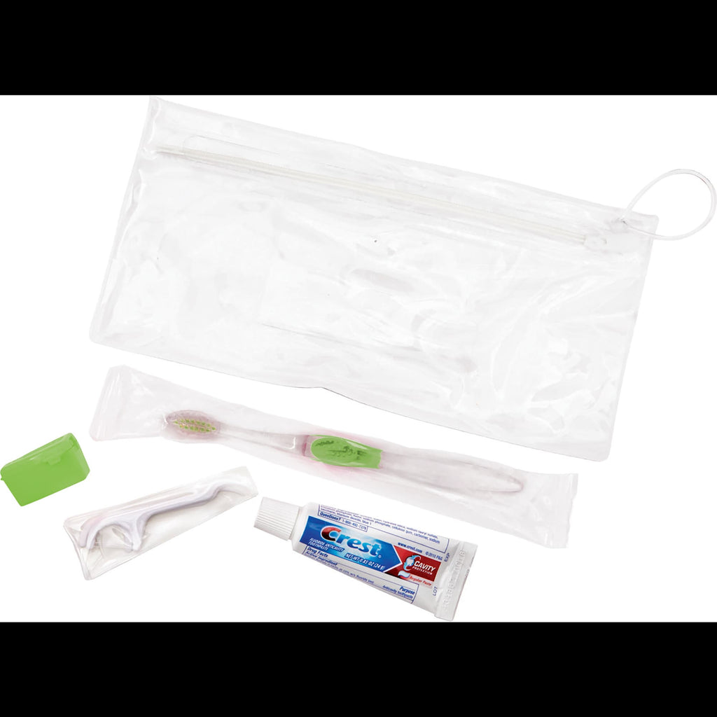Teen Dental Care Kit with Crest Toothpaste, 5 Pieces - Lime - Left Angle 2