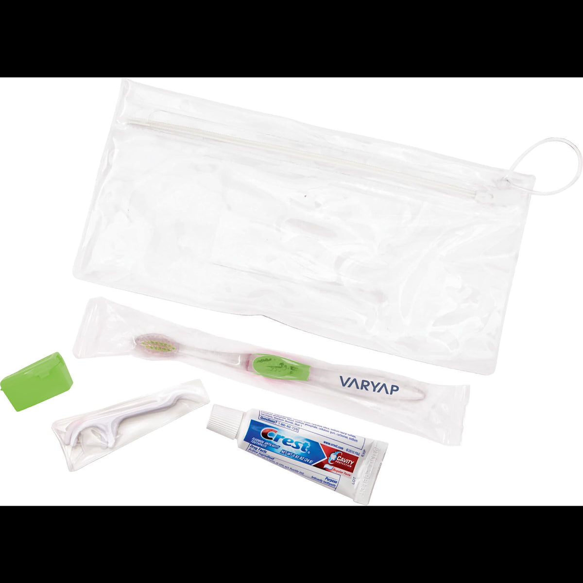 Teen Dental Care Kit with Crest Toothpaste, 5 Pieces - Lime - Left Angle
