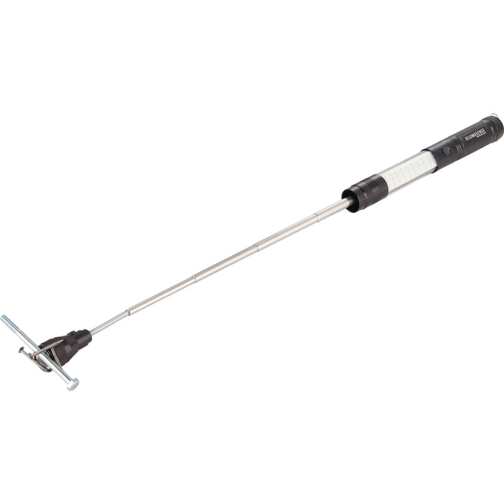 Telescopic Magnetic Work Light with COB and Red LED Laser Engraving - Black - Photo 3