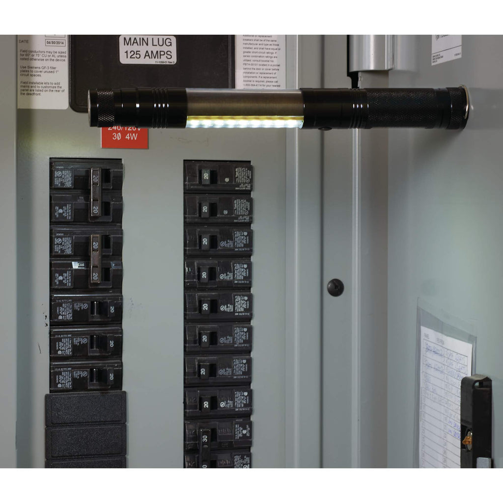 Telescopic Magnetic Work Light with COB and Red LED Laser Engraving - Black - Photo 4