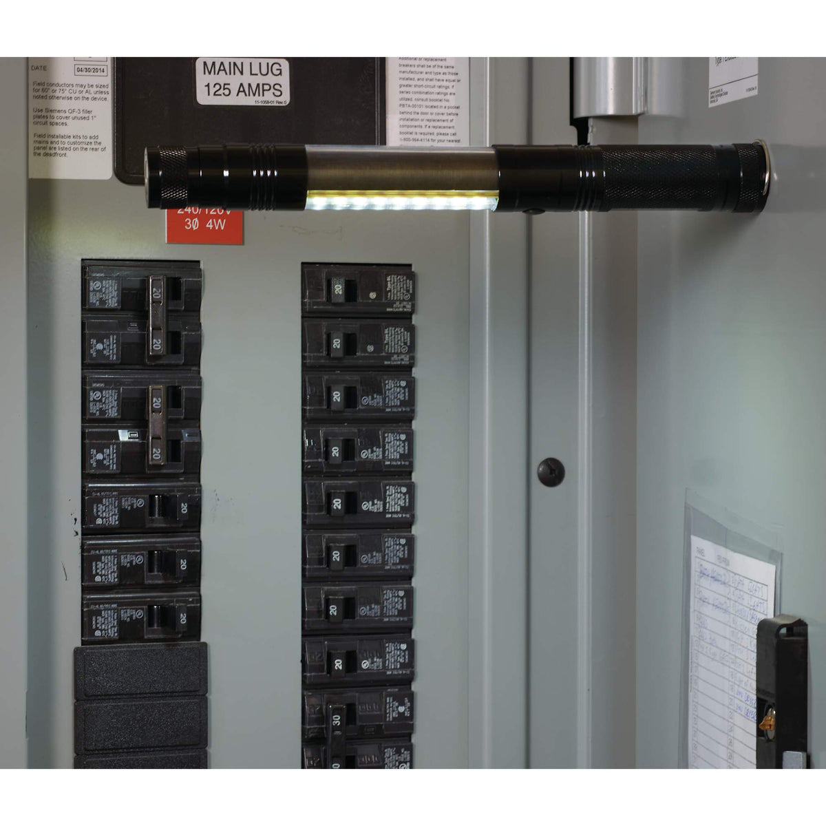 Telescopic Magnetic Work Light with COB and Red LED Laser Engraving - Black - Photo 4