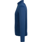Telica Brushed Back Recycled Fleece Jacket for Men Debossing - River Blue - Left Side