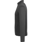 Telica Brushed Back Recycled Fleece Jacket for Men Embroidery - Grey Smoke - Left Side