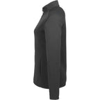 Telica Brushed Back Recycled Fleece Jacket for Women Debossing - Grey Smoke - Left Side