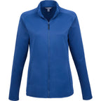 Telica Brushed Back Recycled Fleece Jacket for Women Debossing - River Blue - Front