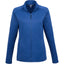 Telica Brushed Back Recycled Fleece Jacket for Women Embroidery - River Blue - Front