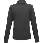 Telica Brushed Back Recycled Fleece Jacket for Women Laser Engraving - Grey Smoke - Back