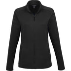 Telica Brushed Back Recycled Fleece Jacket for Women Transfer - Black - Front