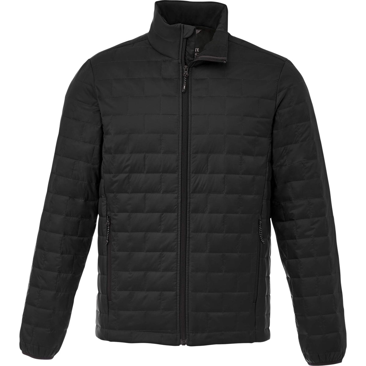 Telluride Packable Puffer Jacket for Men Embroidery - Black - Front