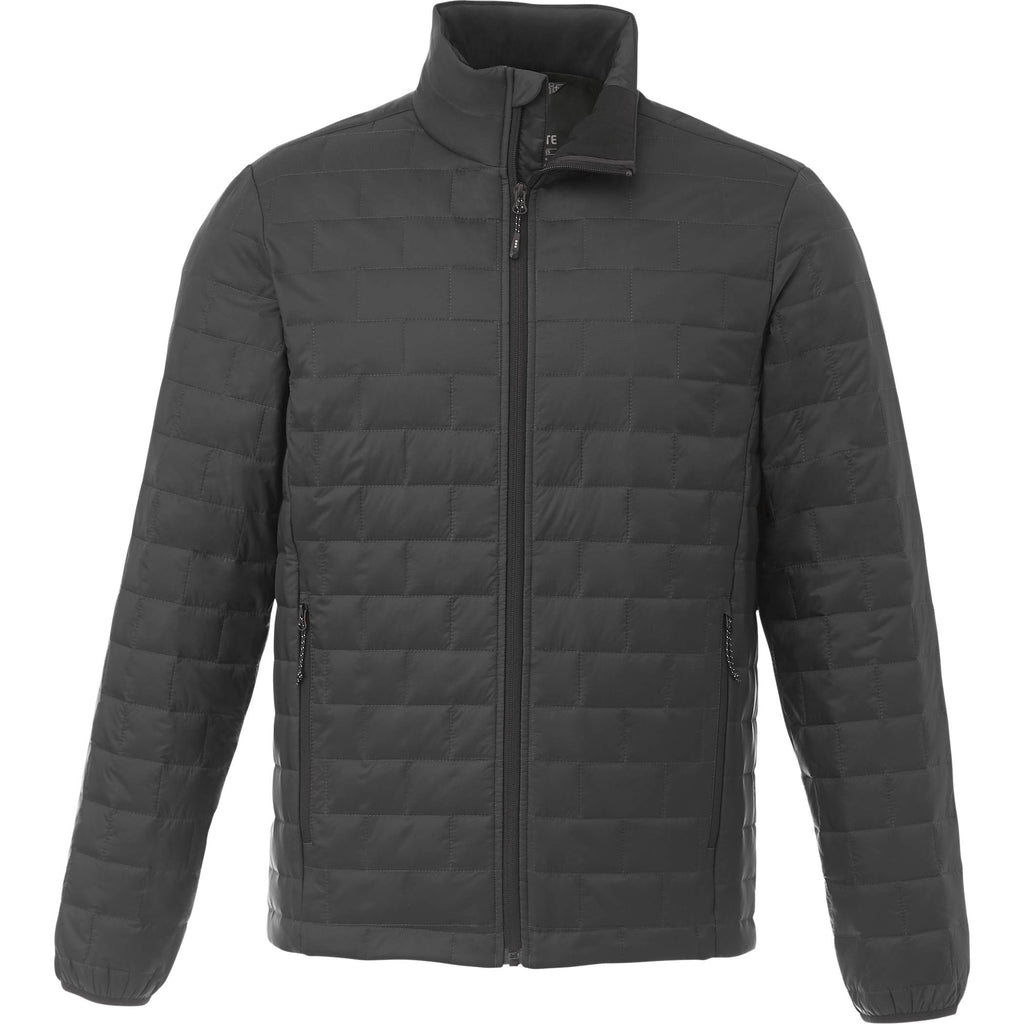 Telluride Packable Puffer Jacket for Men Embroidery - Grey Storm - Front