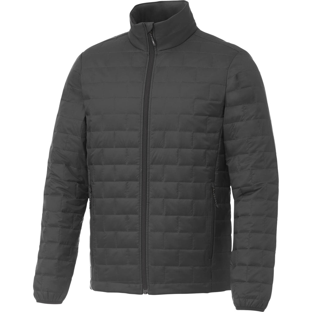 Telluride Packable Puffer Jacket for Men Embroidery - Grey Storm - Right Angle