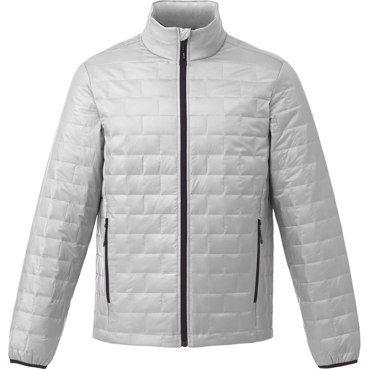 Telluride Packable Puffer Jacket for Men Embroidery - Silver - Front 2