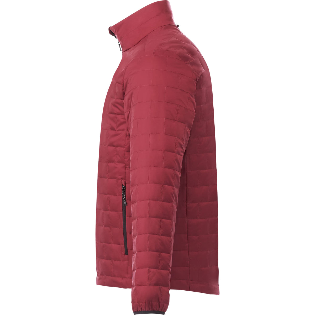 Telluride Packable Puffer Jacket for Men Embroidery - Vintage Red - Left Side