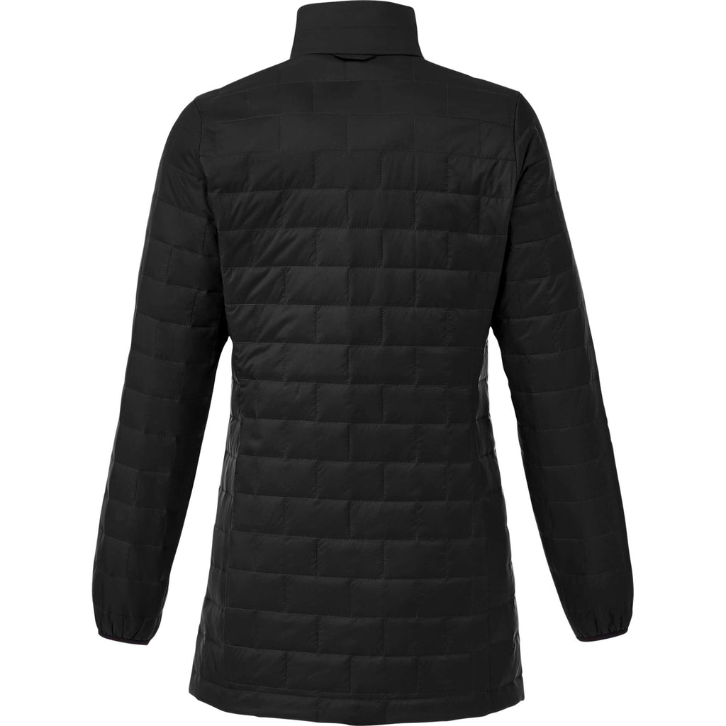 Telluride Packable Puffer Jacket for Women Embroidery - Black - Back Ptdtz