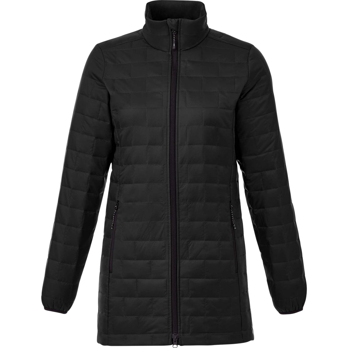 Telluride Packable Puffer Jacket for Women Embroidery - Black - Front