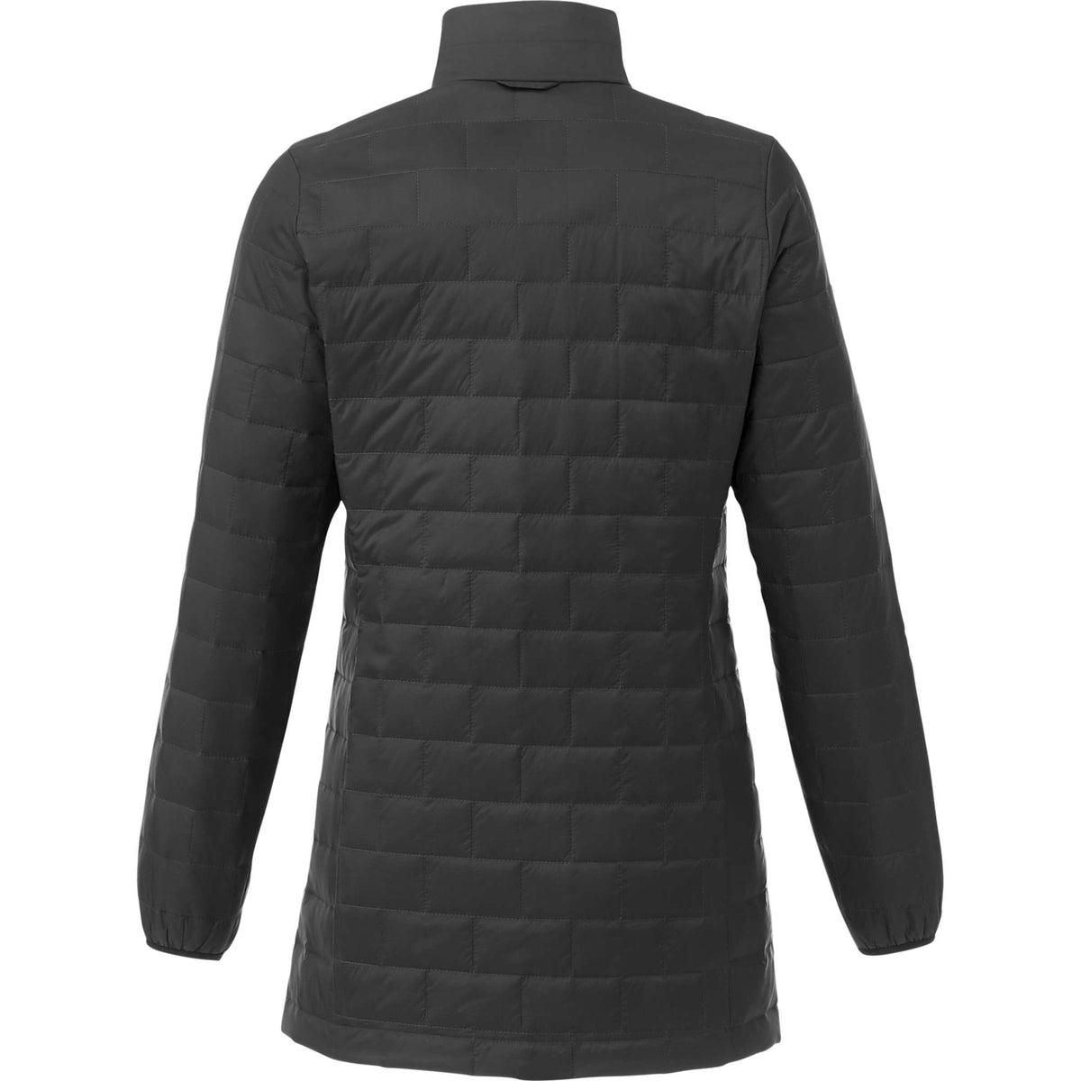 Telluride Packable Puffer Jacket for Women Embroidery - Grey Storm - Back Qlg