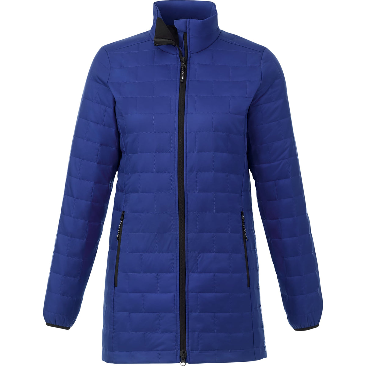 Telluride Packable Puffer Jacket for Women Embroidery - New Royal - Front Lbtcad