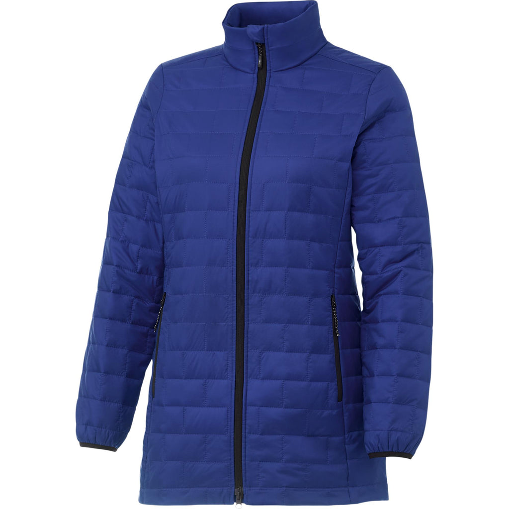 Telluride Packable Puffer Jacket for Women Embroidery - New Royal - Right Angle