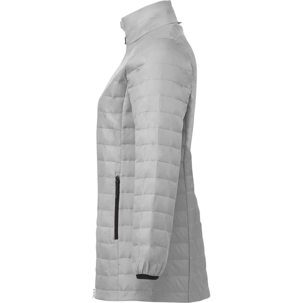 Telluride Packable Puffer Jacket for Women Embroidery - Silver - Left Side