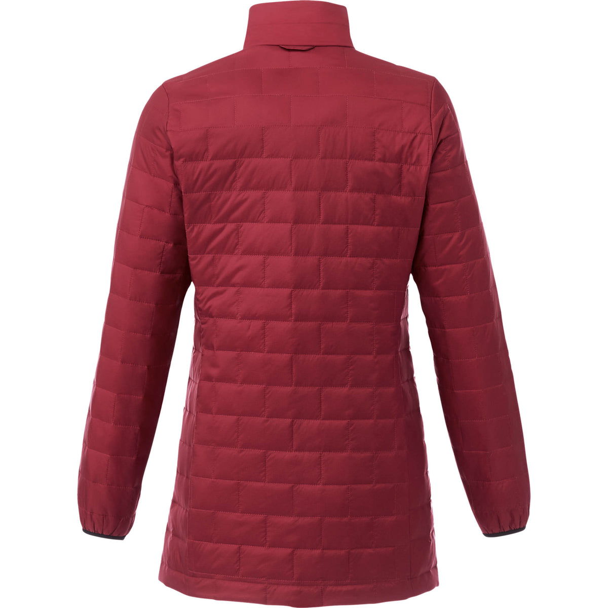 Telluride Packable Puffer Jacket for Women Embroidery - Vintage Red - Back Hhuxro