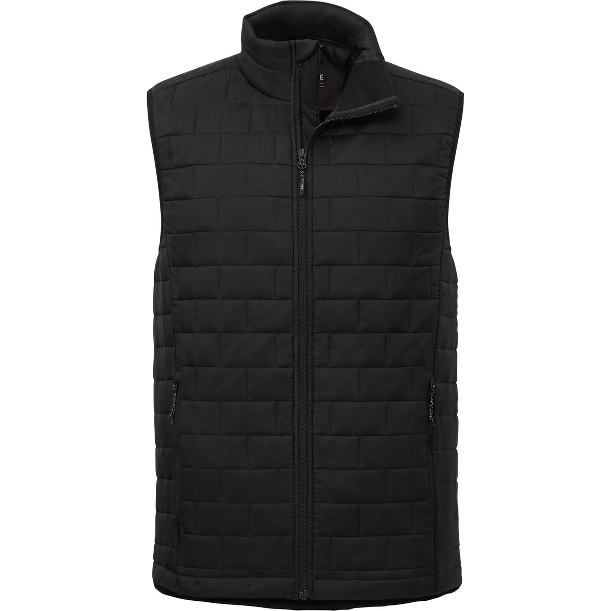 Telluride Packable Puffer Vest for Men Embroidery - Black - Front