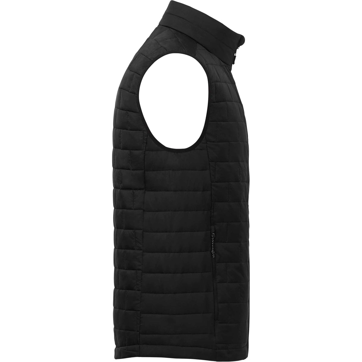 Telluride Packable Puffer Vest for Men Embroidery - Black - Right Side