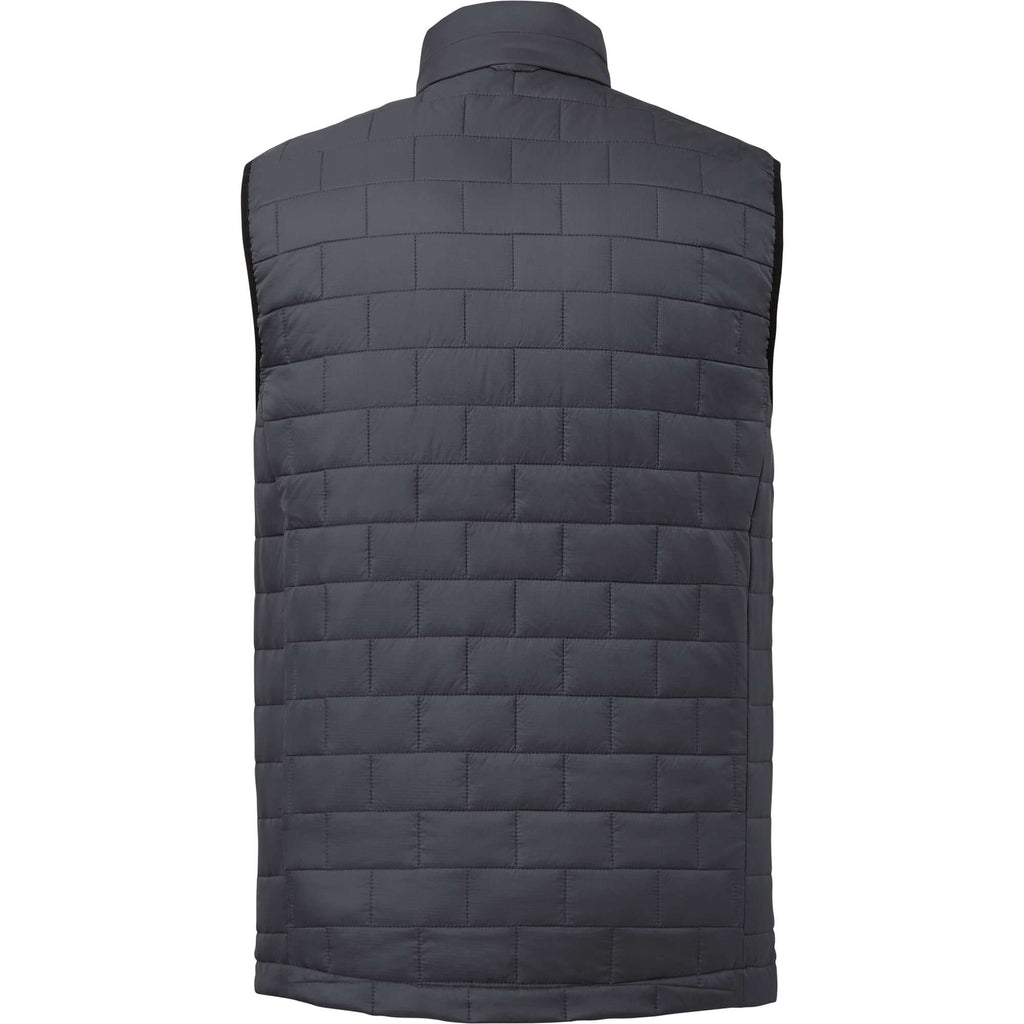 Telluride Packable Puffer Vest for Men Embroidery - Grey Storm - Back