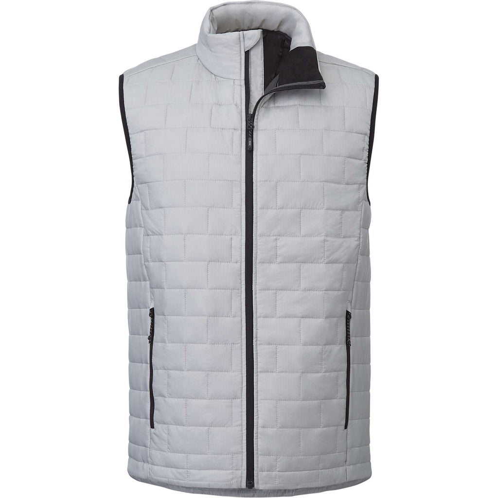 Telluride Packable Puffer Vest for Men Embroidery - Silver - Front