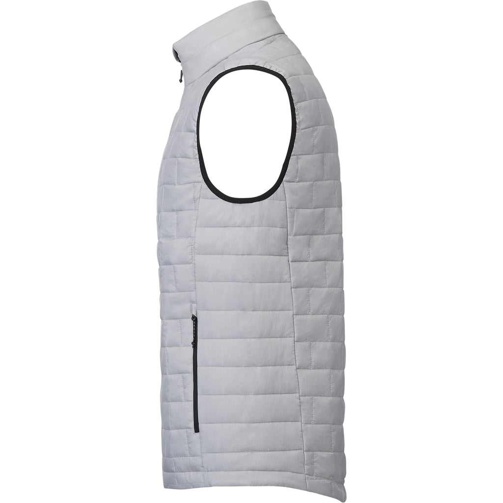 Telluride Packable Puffer Vest for Men Embroidery - Silver - Left Side