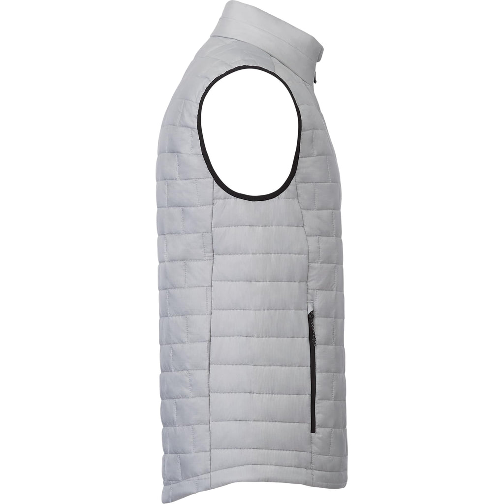 Telluride Packable Puffer Vest for Men Embroidery - Silver - Right Side