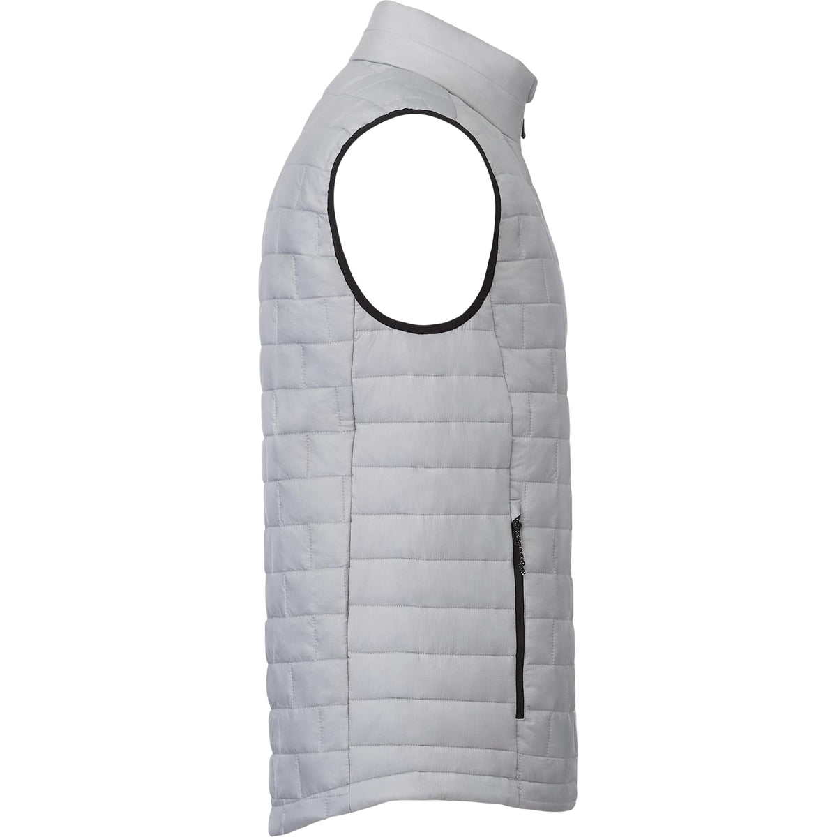 Telluride Packable Puffer Vest for Men Embroidery - Silver - Right Side