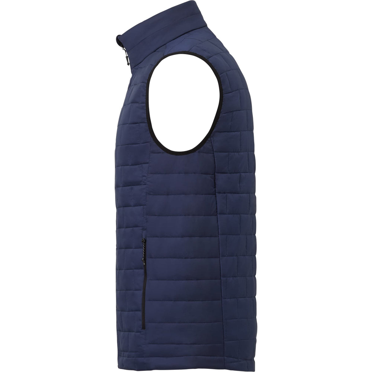 Telluride Packable Puffer Vest for Men Embroidery - Vintage Navy - Left Side
