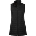Telluride Packable Puffer Vest for Women Embroidery - Black - Front