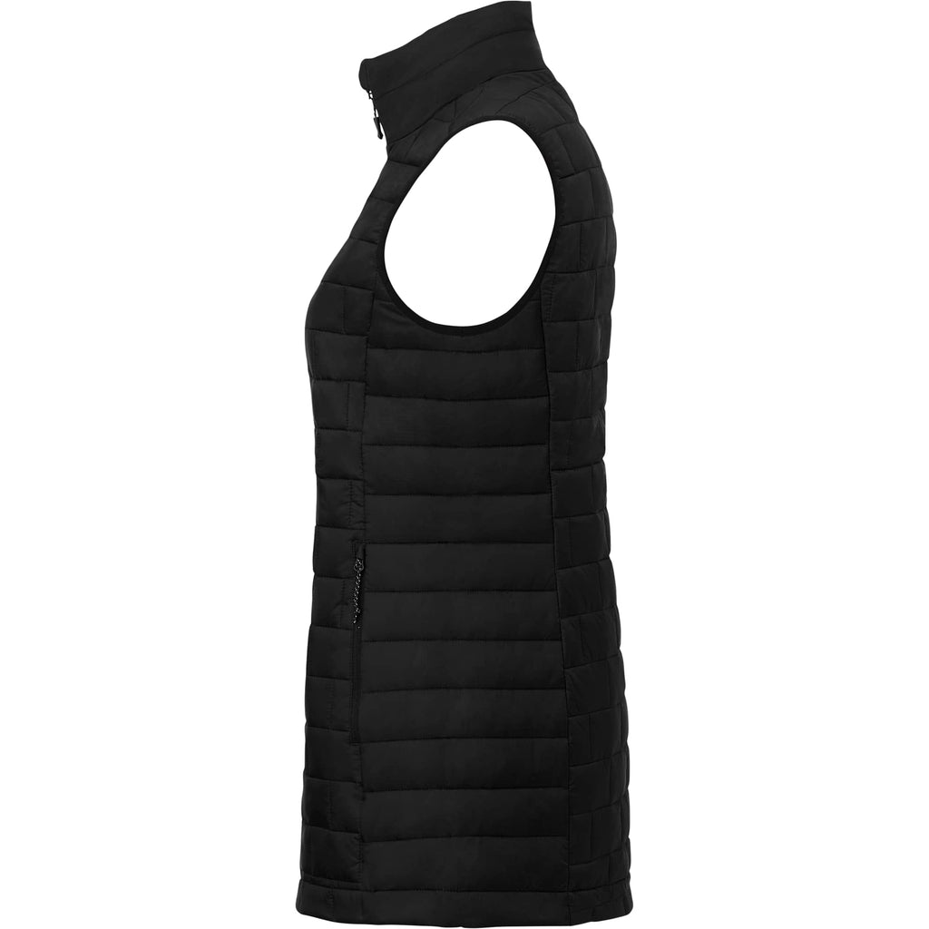Telluride Packable Puffer Vest for Women Embroidery - Black - Left Side