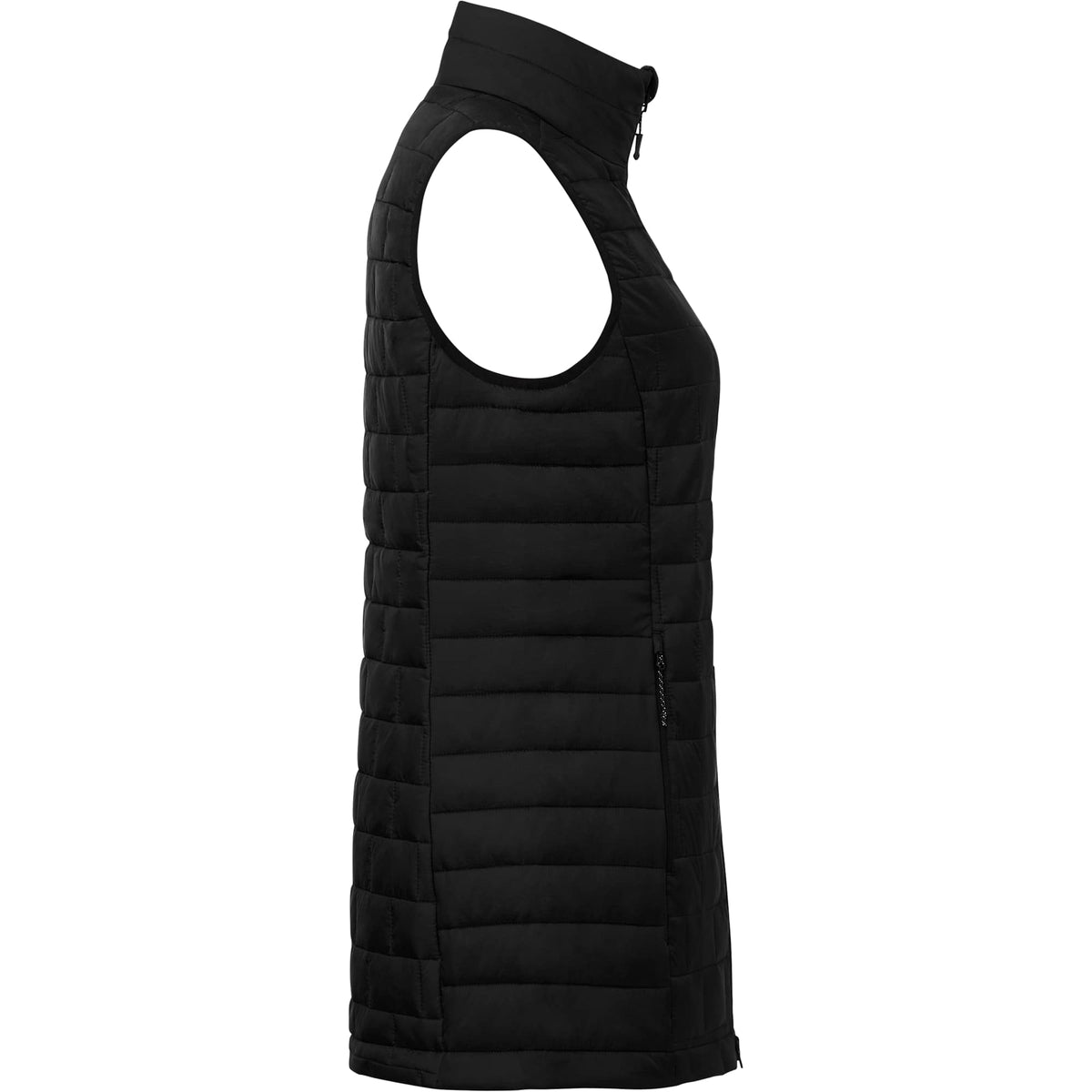 Telluride Packable Puffer Vest for Women Embroidery - Black - Right Side