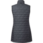Telluride Packable Puffer Vest for Women Embroidery - Grey Storm - Back