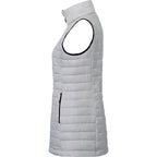 Telluride Packable Puffer Vest for Women Embroidery - Silver - Left Side