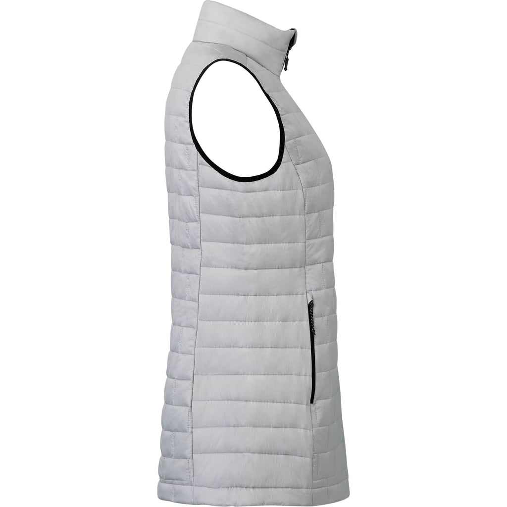 Telluride Packable Puffer Vest for Women Embroidery - Silver - Right Side