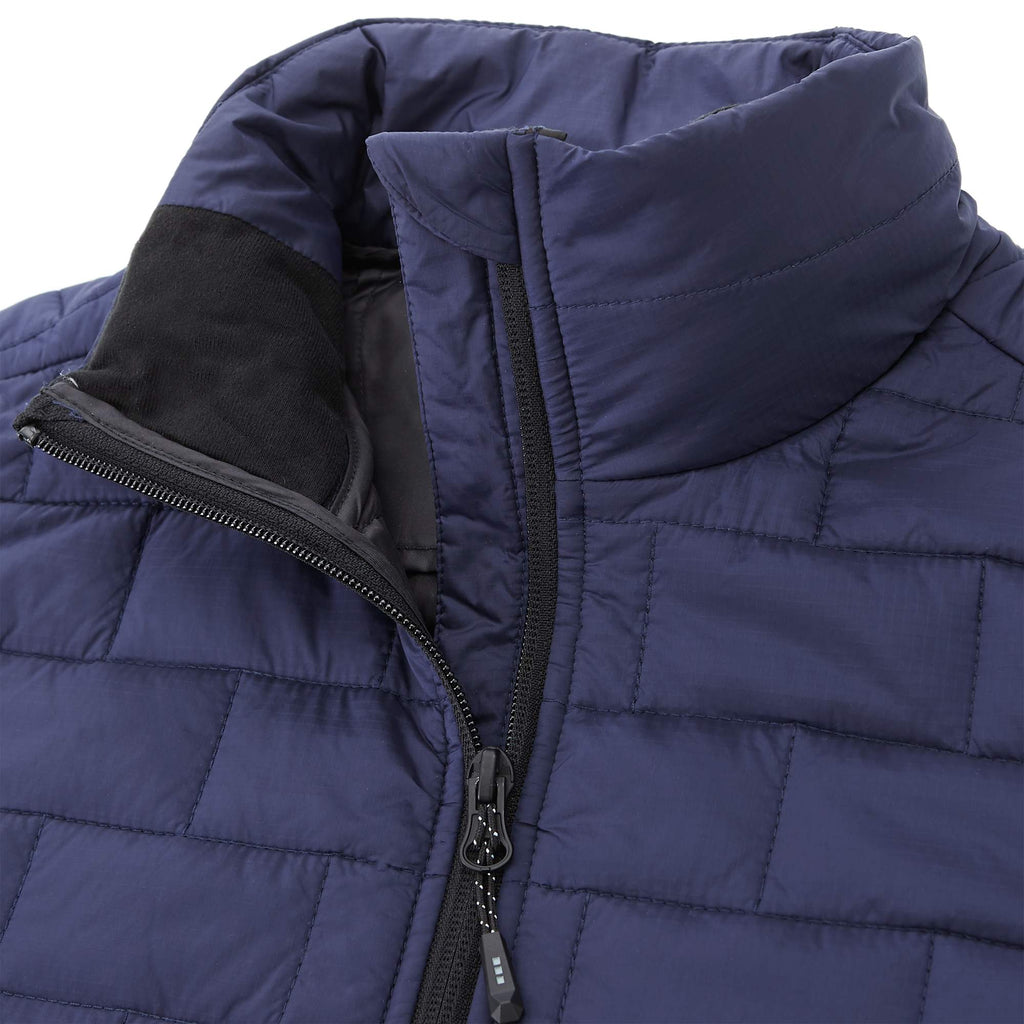 Telluride Packable Puffer Vest for Women Embroidery - Vintage Navy - Detail